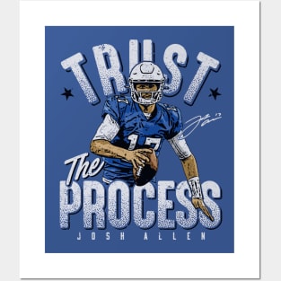 Josh Allen Buffalo Trust The Process Posters and Art